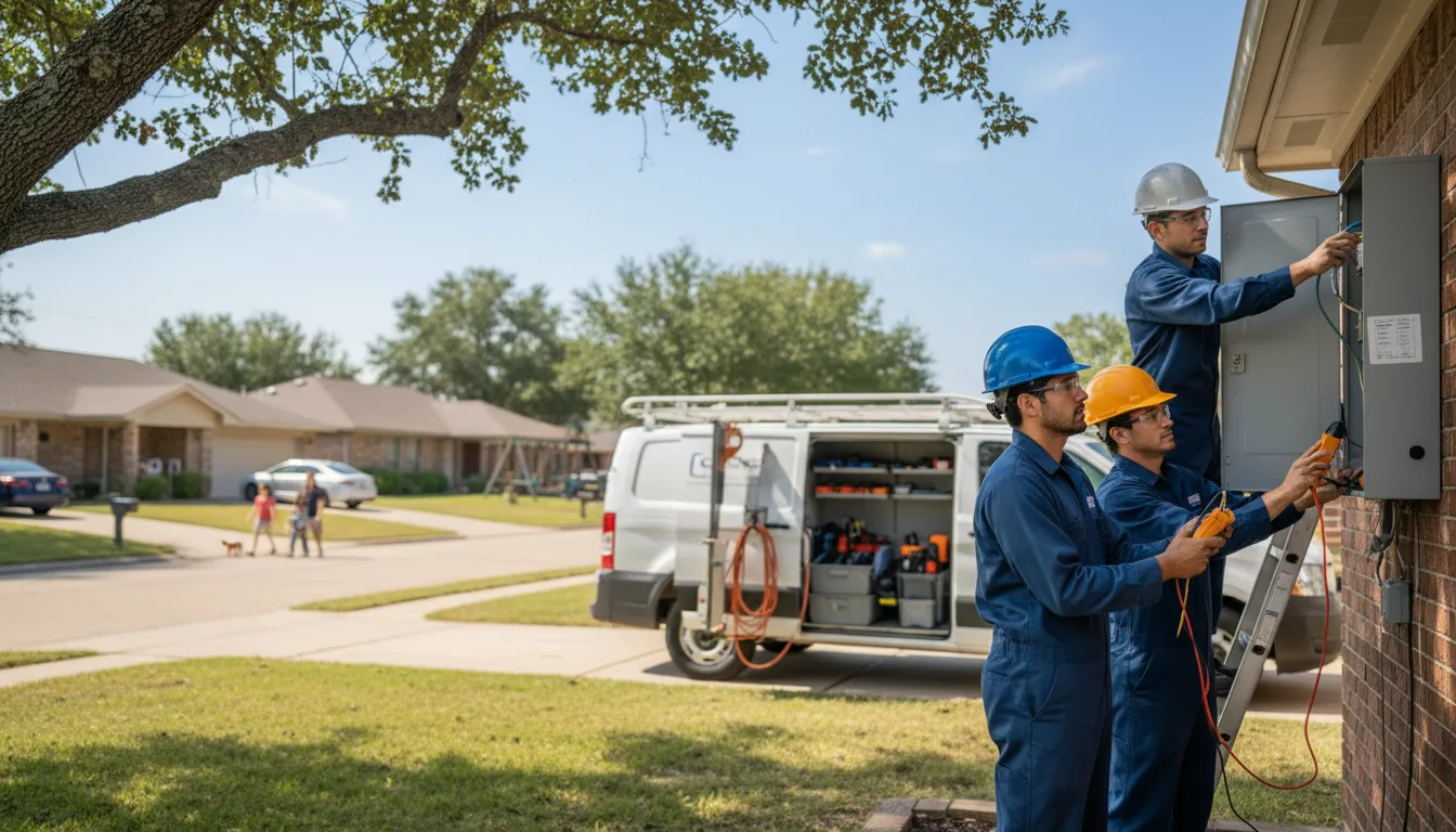 Certified electrician providing emergency electrical services in El Paso, TX